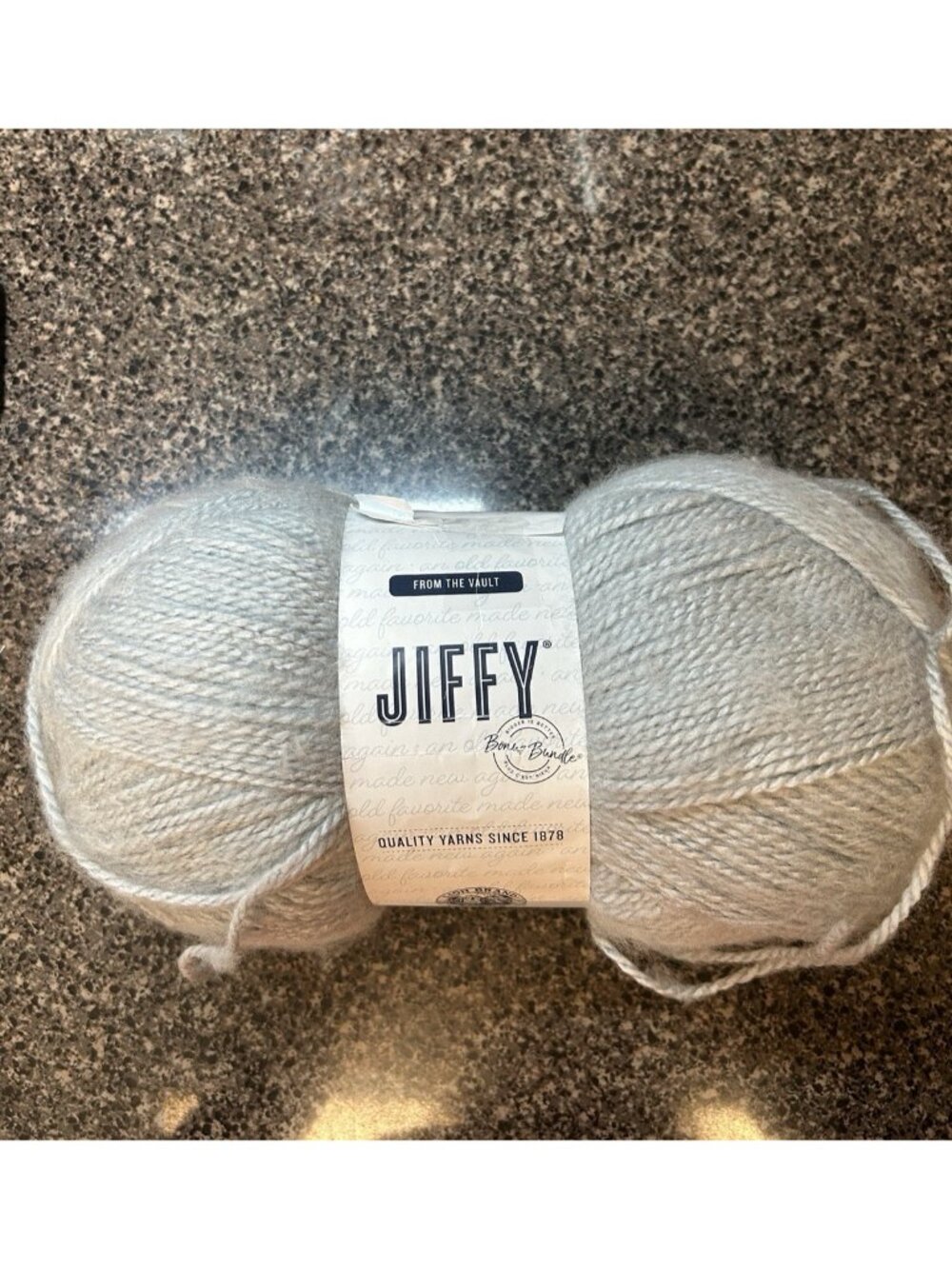 Lion Brand Yarn Jiffy Bonus Bundle, Acrylic Yarn for Knit & Crochet in Aero